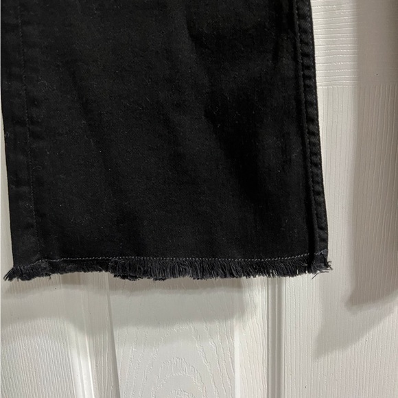 Sandro Black Flare Jeans with Frayed Hem EU38 - Picture 2 of 5